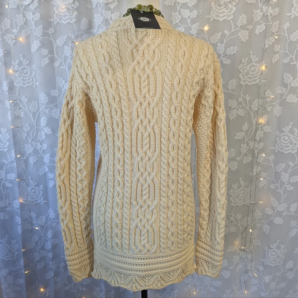 NWT The Irish Store 100% New Merino Wool Tunic Sweater - Picture 4 of 8